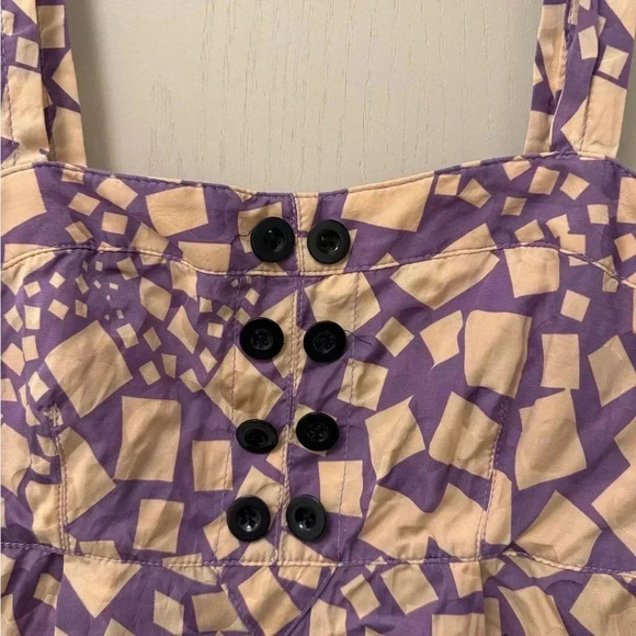 Marc by Marc jacobs silk blouse geometric print pattern tank great condition - Picture 2 of 8